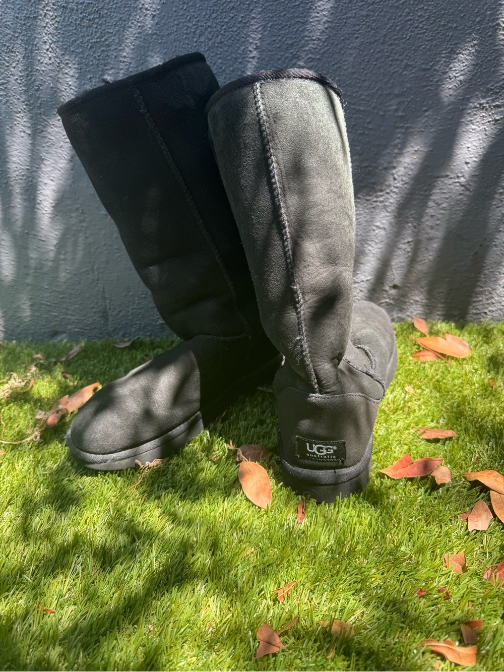 UGG Tall Classic Boots in Black Suede
